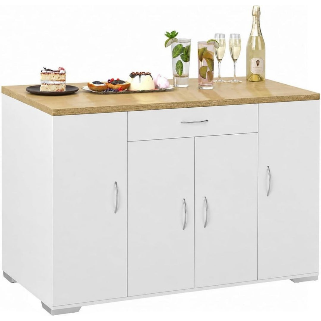 Ensembles de meubles finition bois structure metal gris