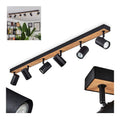 Solution lumineuse Noir et Ambre au dessin sobre en format spot de plafond IP20 GU10