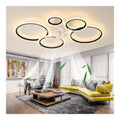 Plafonnier decoratif Noir et Blanc avec diffusion lumineuse harmonieuse 130W 3000K