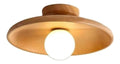 Luminaire Blanc et Ambre a silhouette graphique de type plafonnier 19-9439