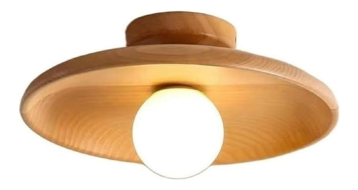 Luminaire Blanc et Ambre a silhouette graphique de type plafonnier 19-9439