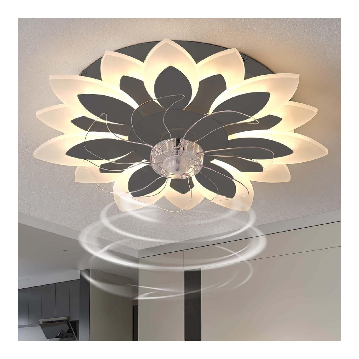 Solution lumineuse Noir et Blanc au dessin sobre en format lustre YB-1761