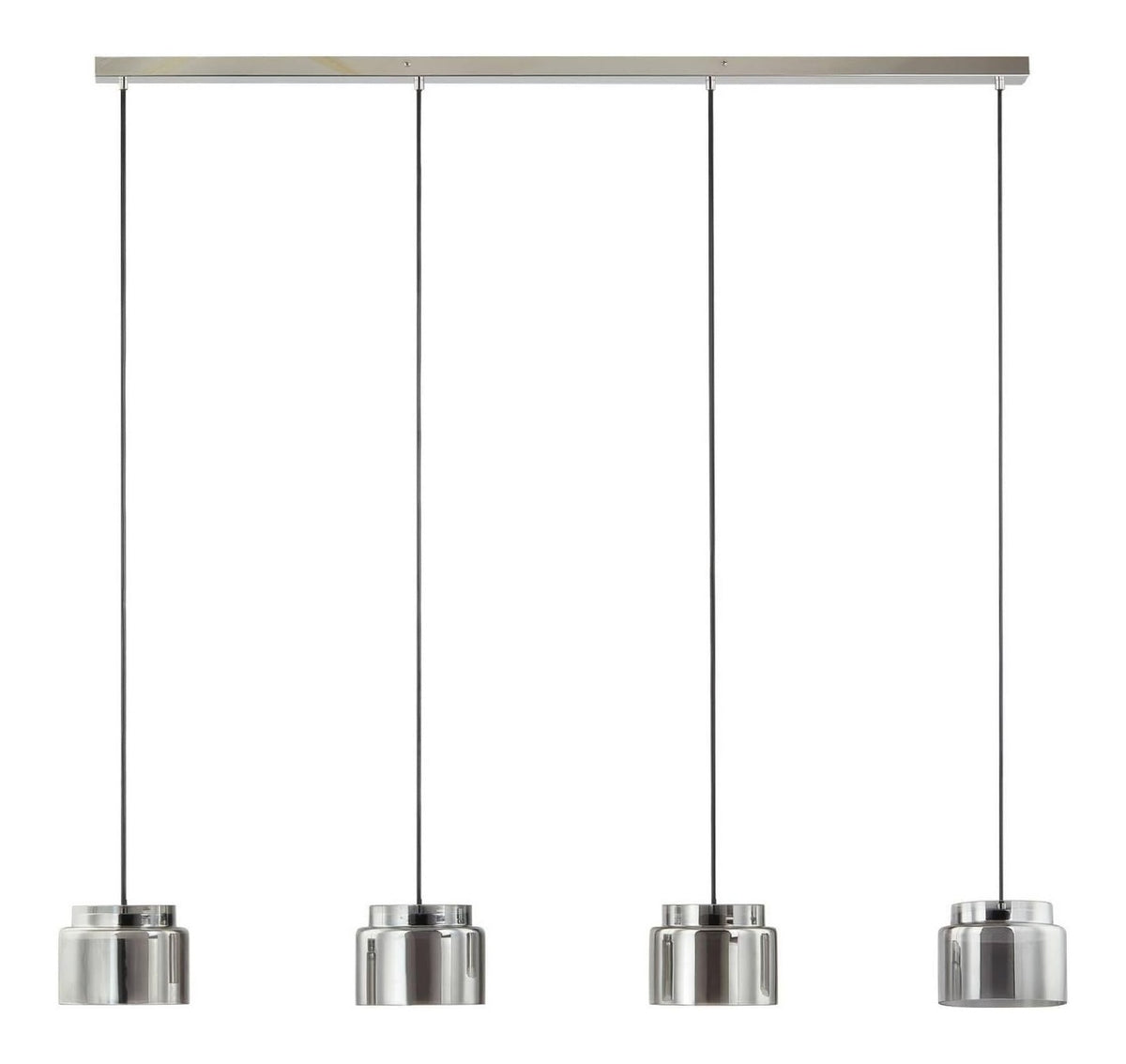 Solution lumineuse Gris au dessin sobre en format suspension