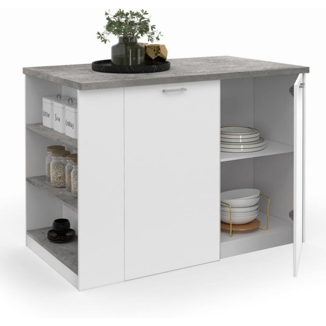 Ensembles de meubles avec tiroirs finition bois blanc variante 1182