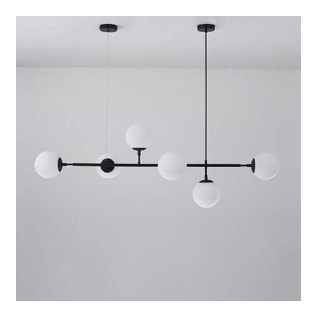 Lustre Noir et Blanc au style moderne avec conception fonctionnelle E27 DJ-6580