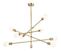 Eclairage Dore et Ambre contemporain en version lustre