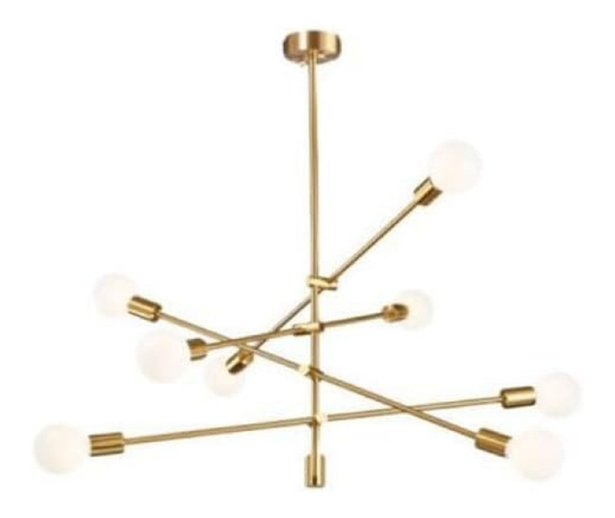Eclairage Dore et Ambre contemporain en version lustre
