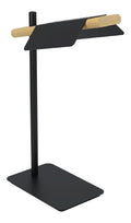 Luminaire Noir et Blanc a silhouette graphique de type lampe de table