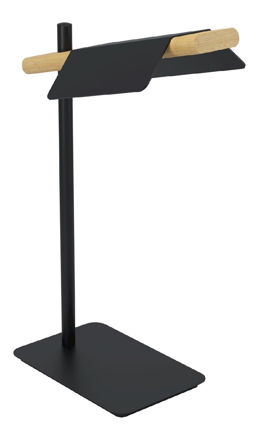 Luminaire Noir et Blanc a silhouette graphique de type lampe de table