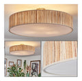 Plafonnier decoratif Blanc et Ambre avec diffusion lumineuse harmonieuse 40 W IP20 E27