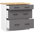 Buffets hauts reglable finition bois blanc variante 2748
