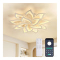 Solution lumineuse Blanc et Ambre au dessin sobre en format lustre 84W 6000K