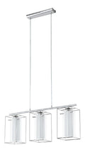 Suspension Blanc et Rouge aux lignes epurees avec eclairage confortable 60 W E27