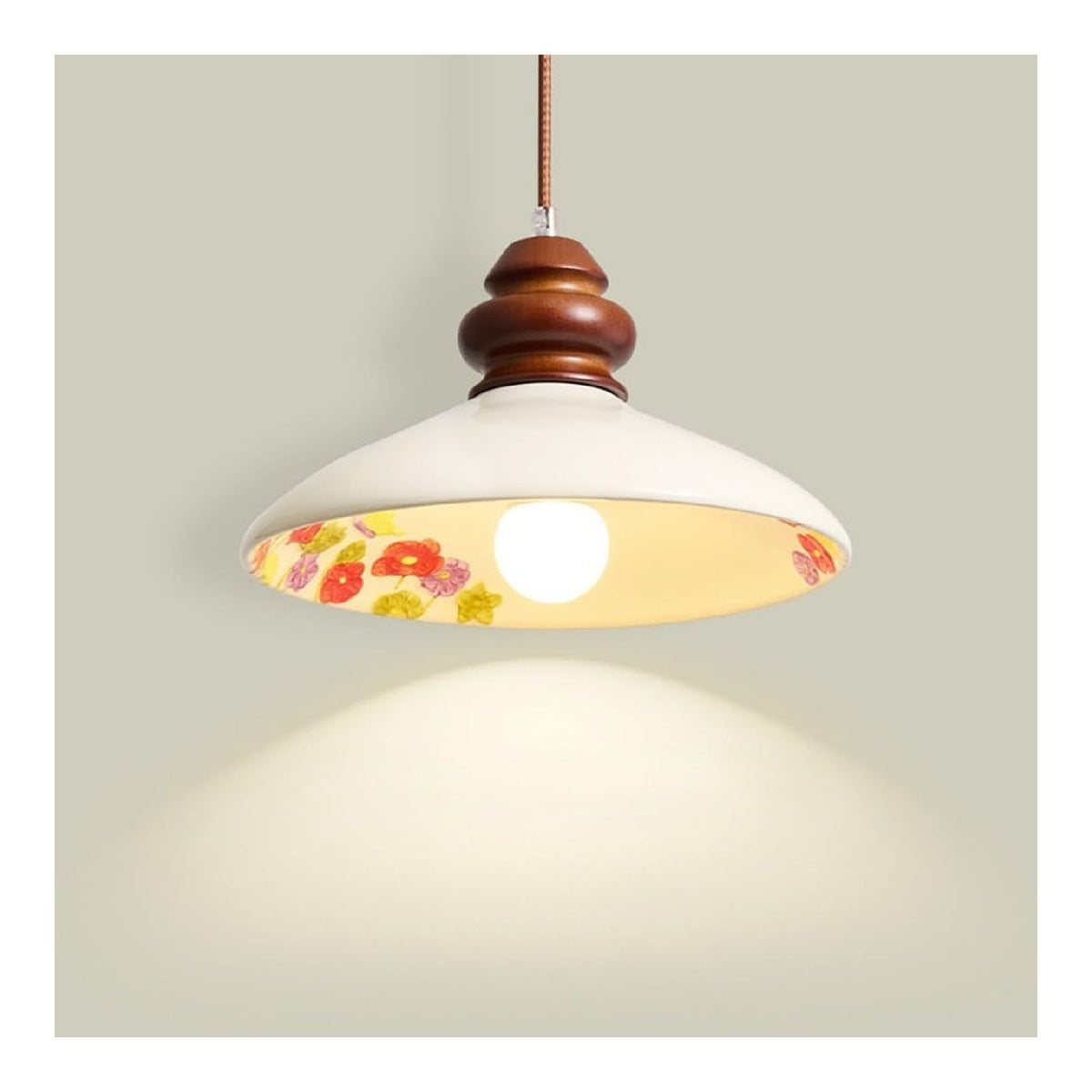 Suspension decoratif Blanc avec diffusion lumineuse harmonieuse E27