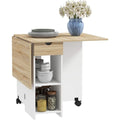 Ilots de rangement mobiles avec tiroirs sur roulettes blanc variante 2328
