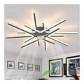 Lustre Noir et Blanc a presence elegante et lumiere agreable