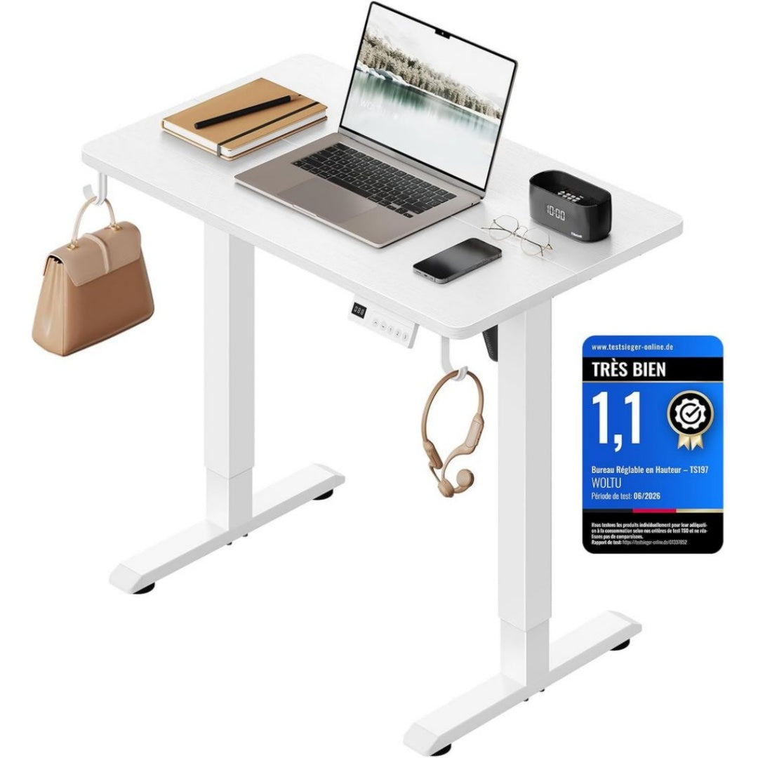 Bureaux avec tiroirs finition bois blanc