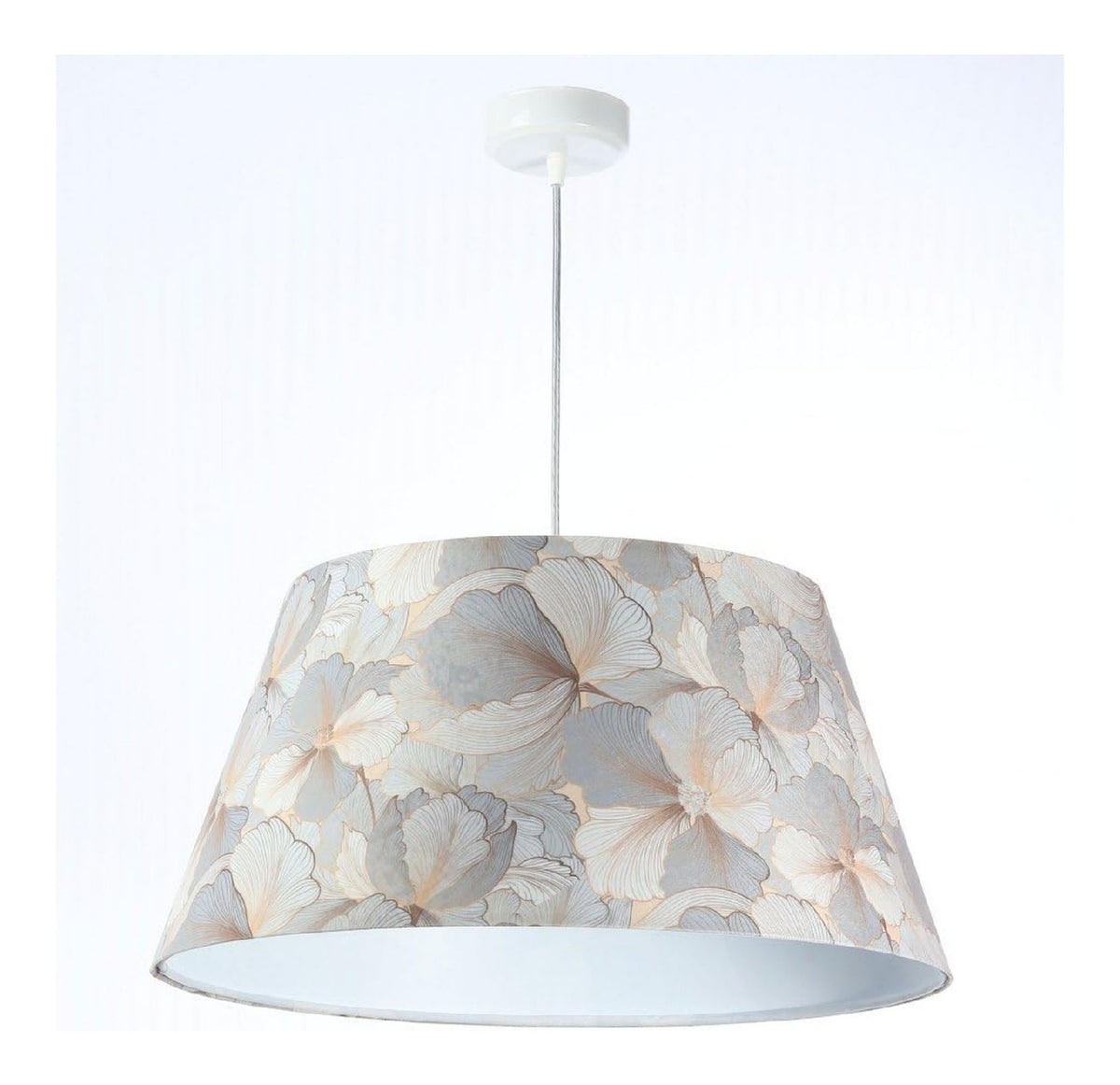 Luminaire Gris et Beige a silhouette graphique de type suspension 60 W IP20