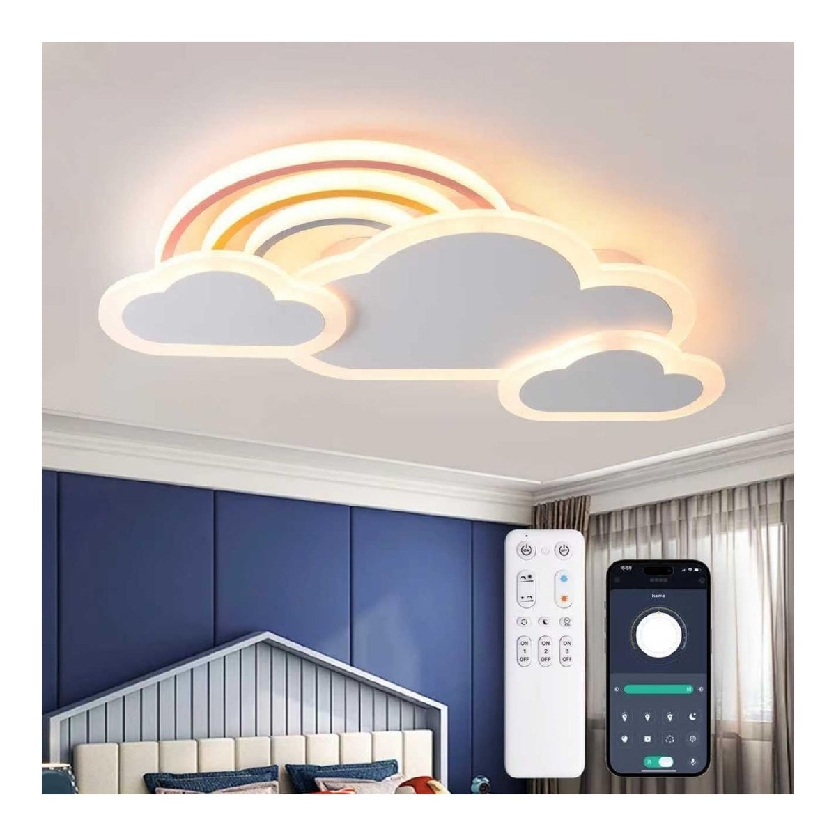 Eclairage Blanc et Ambre contemporain en version plafonnier 30W 3000 K