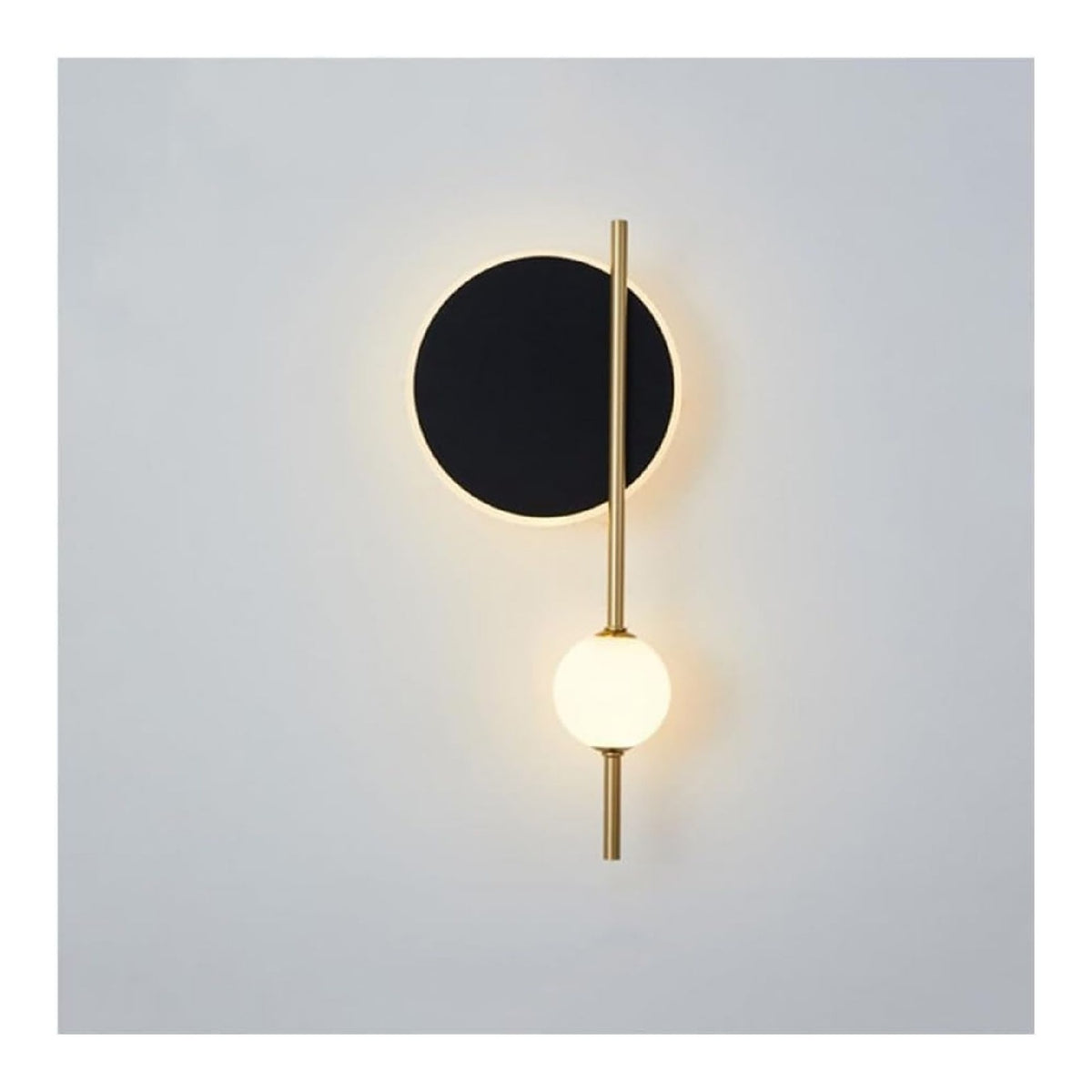 Applique murale Noir et Blanc a presence elegante et lumiere agreable 9 W