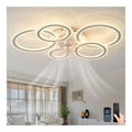 Plafonnier decoratif Noir et Blanc avec diffusion lumineuse harmonieuse 3000K