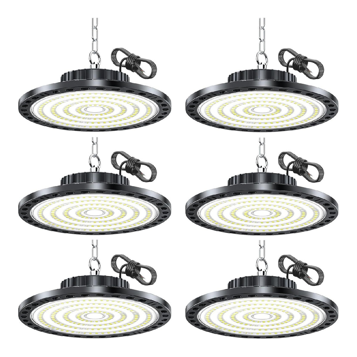 Luminaire Vert et Rouge a silhouette graphique de type plafonnier 100W IP65 6500K