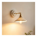 Applique murale Blanc et Ambre au style moderne avec conception fonctionnelle E27