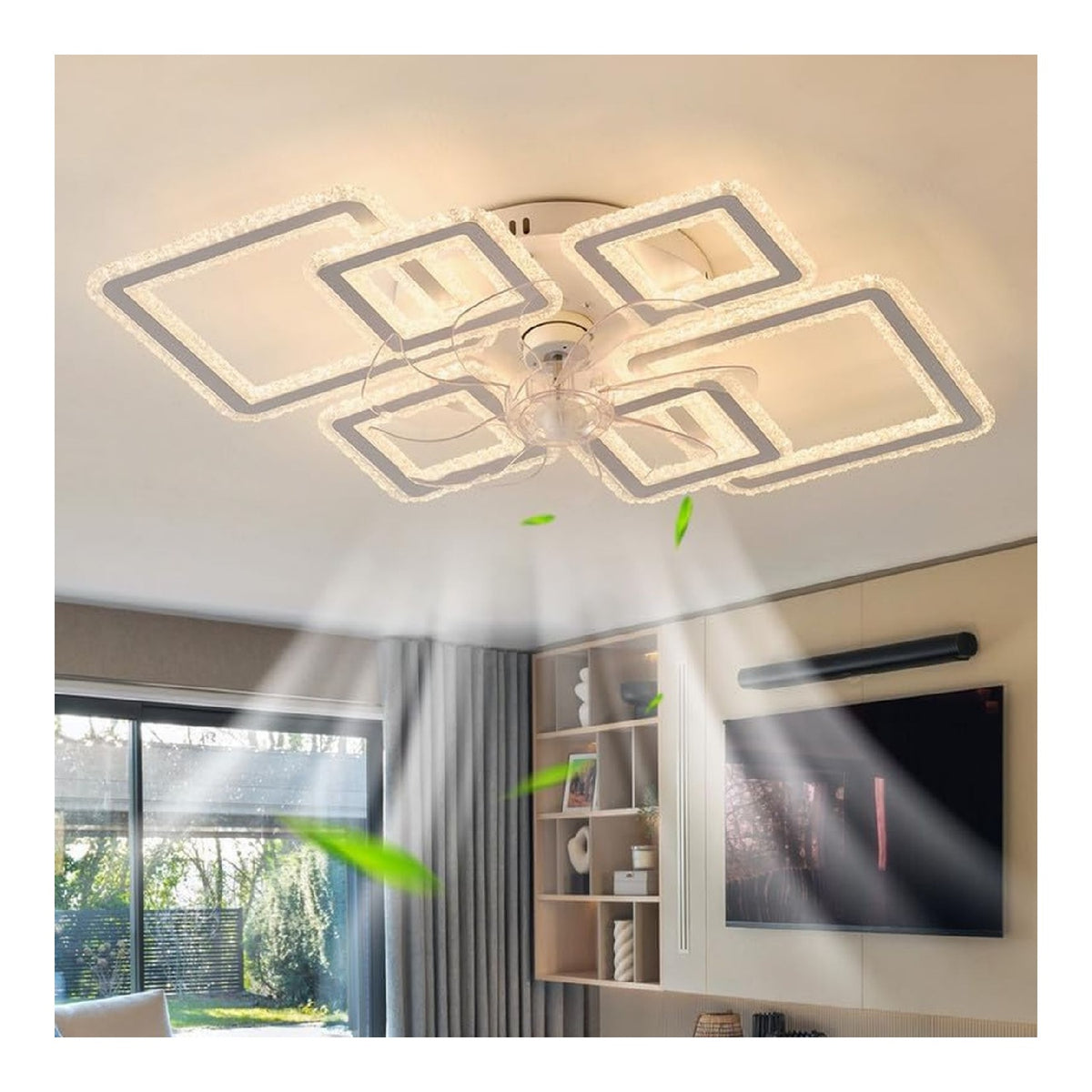 Luminaire Noir et Blanc a silhouette graphique de type plafonnier HH-2392