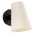 Applique murale Noir et Beige aux lignes epurees avec eclairage confortable