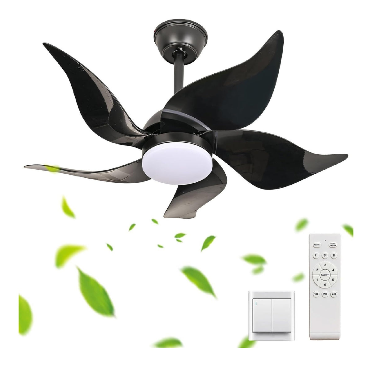 Lustre Noir et Blanc a presence elegante et lumiere agreable 70 W