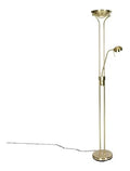 Lampadaire Noir et Dore a presence elegante et lumiere agreable IP20
