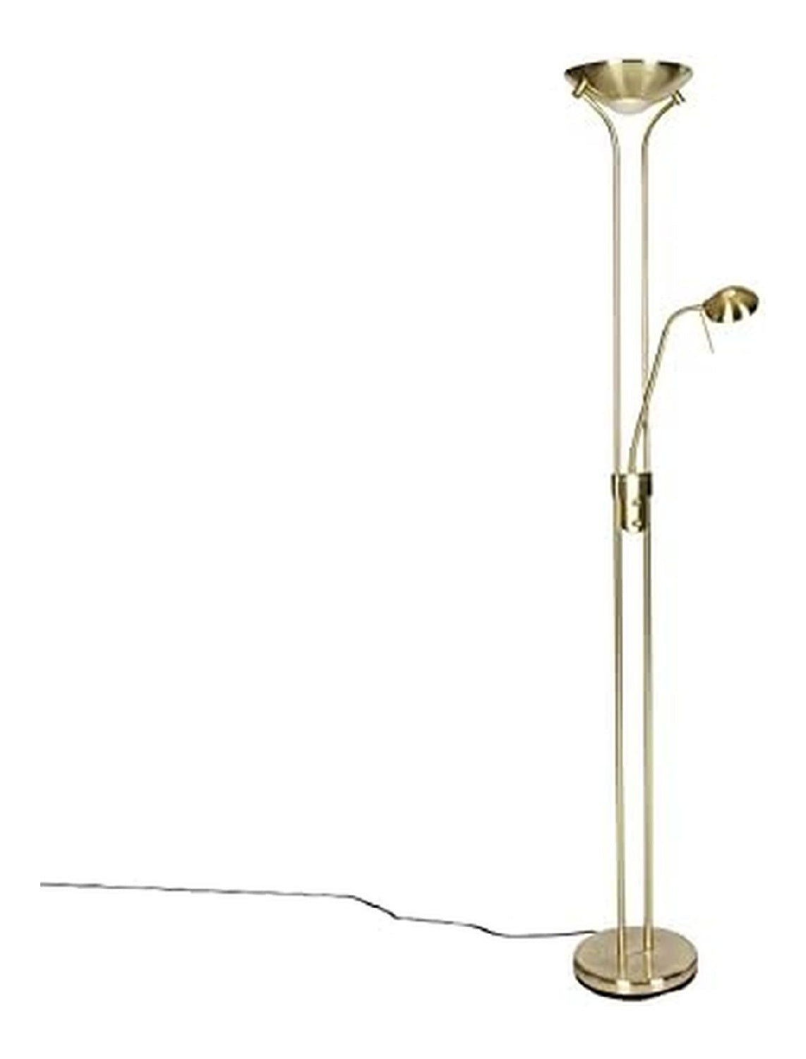 Lampadaire Noir et Dore a presence elegante et lumiere agreable IP20