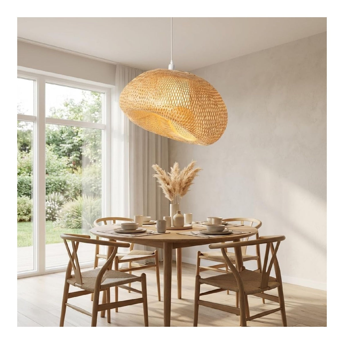 Suspension Noir et Blanc a presence elegante et lumiere agreable E27 4KQ-966