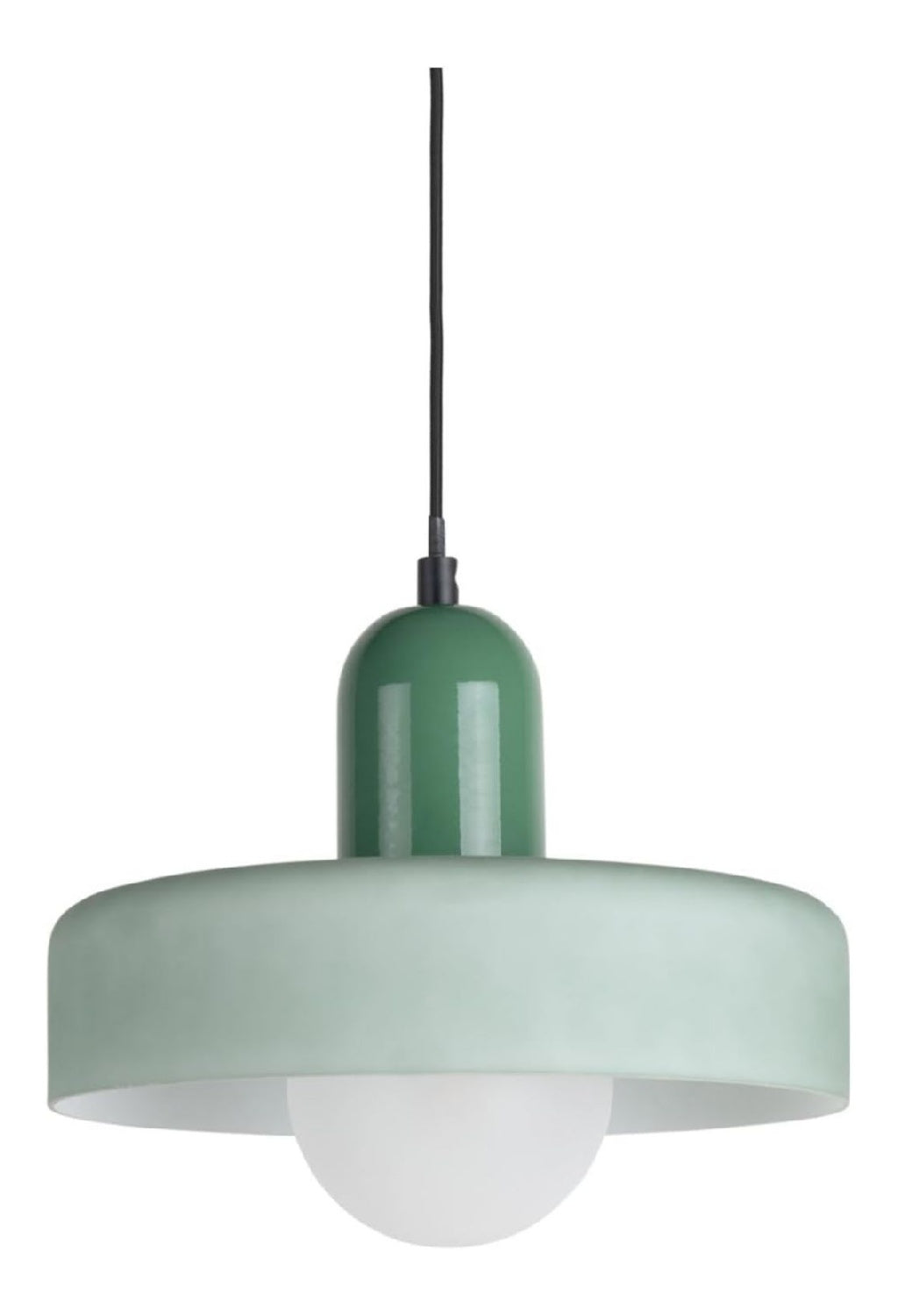 Suspension Ambre et Vert aux lignes epurees avec eclairage confortable KV-7968