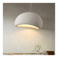 Luminaire Blanc et Ambre a silhouette graphique de type suspension E27