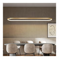 Suspension Noir et Blanc aux lignes epurees avec eclairage confortable 33W 3000K