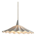 Suspension Blanc et Ambre aux lignes epurees avec eclairage confortable E27 5H-8634