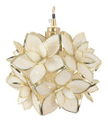 Solution lumineuse Blanc et Beige au dessin sobre en format suspension 40 W E27