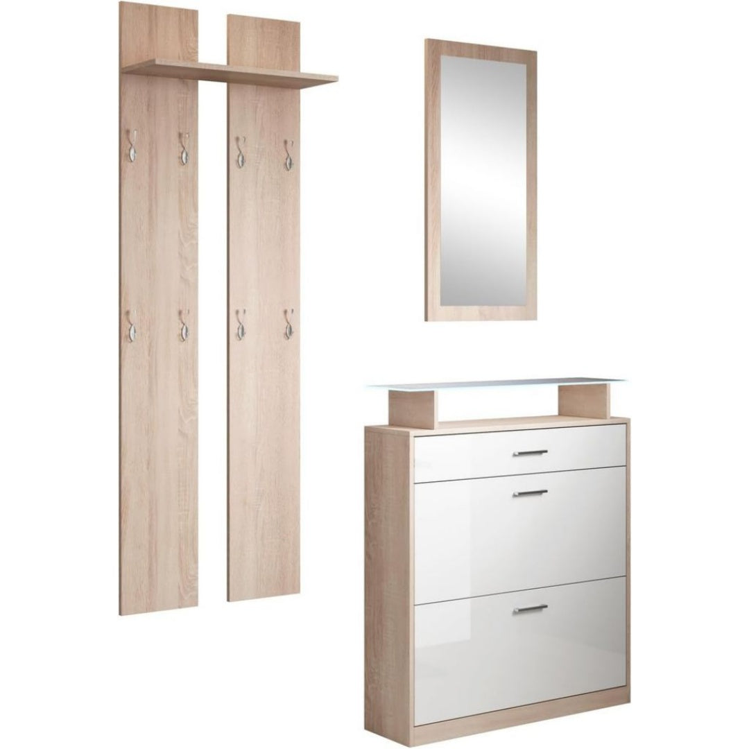 Paravents pliable finition bois blanc variante 1362
