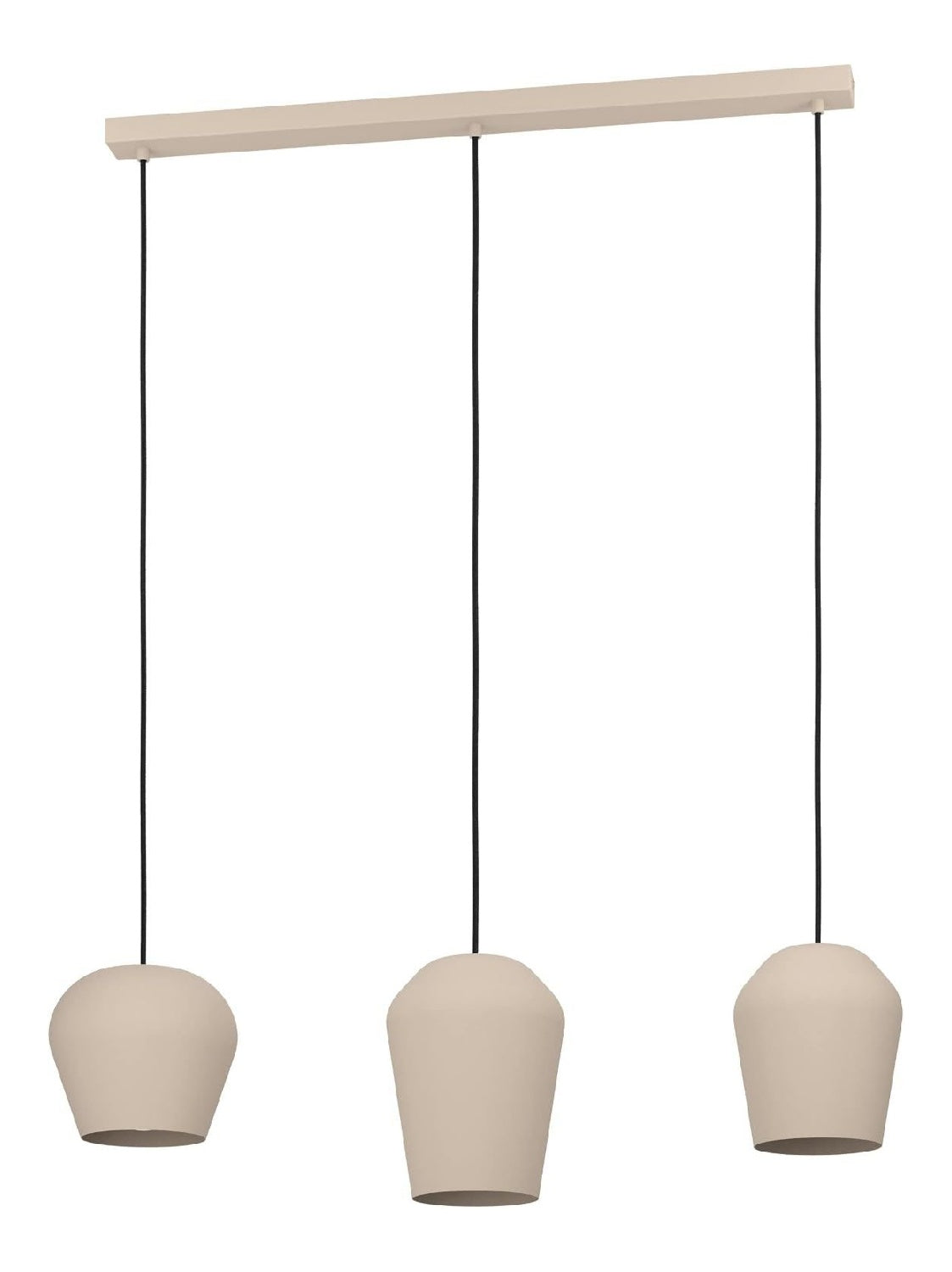 Solution lumineuse Noir et Rouge au dessin sobre en format suspension 40 W E27