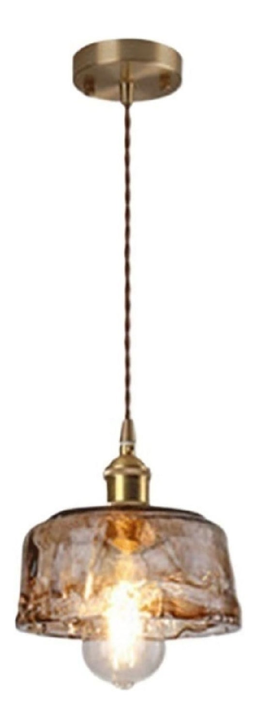 Luminaire Ambre a silhouette graphique de type suspension E27 MP-9319