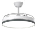 Solution lumineuse Blanc et Gris au dessin sobre en format lampe de table 3000K