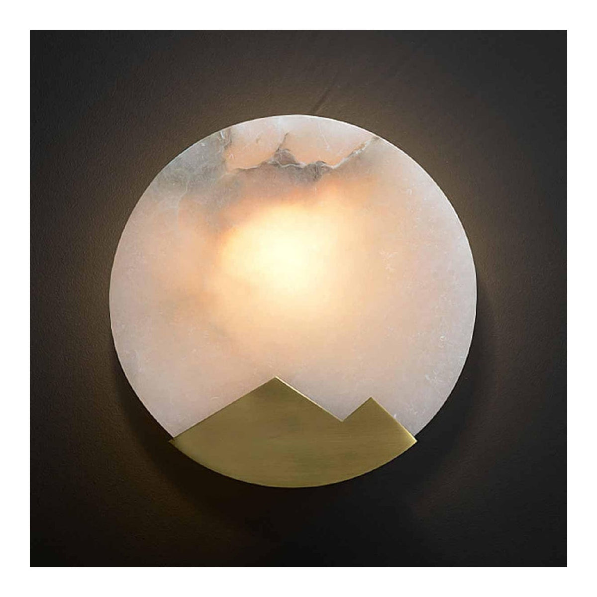 Applique murale decoratif Dore et Ambre avec diffusion lumineuse harmonieuse E14