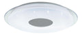 Plafonnier Blanc et Bleu a presence elegante et lumiere agreable 38 W