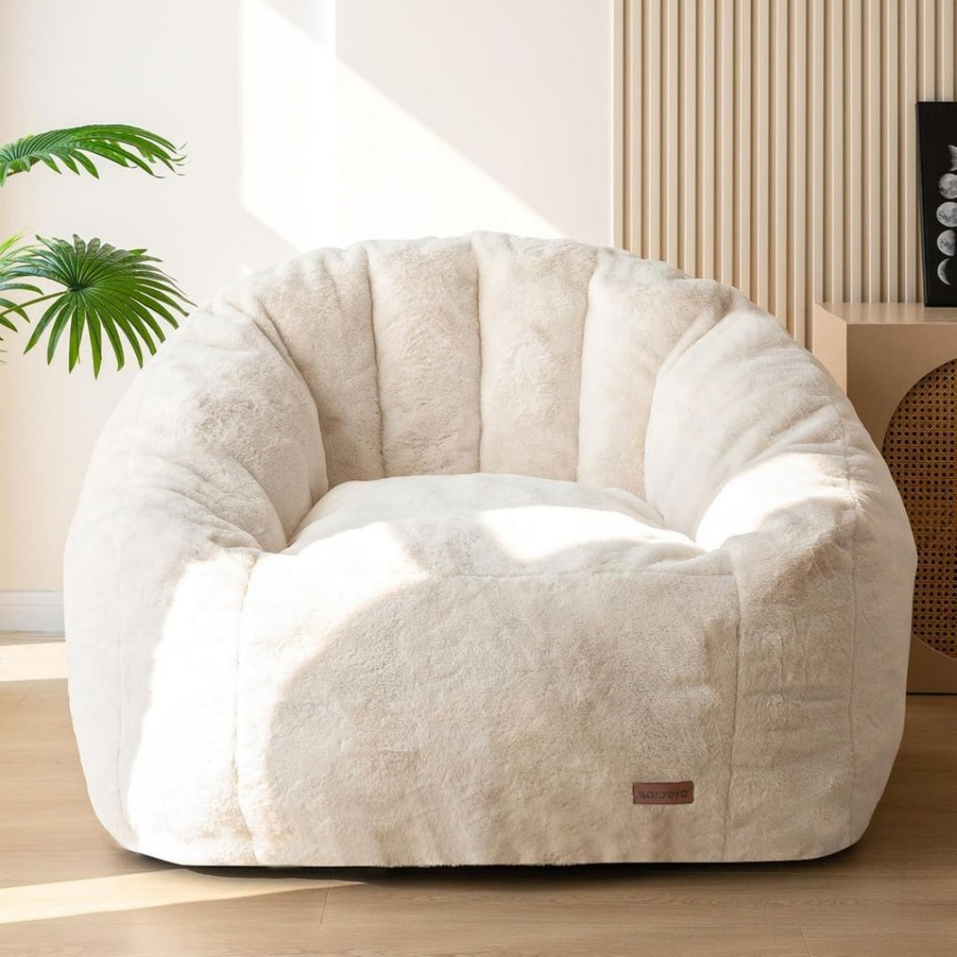 Fauteuils relaxants reglable inclinable creme