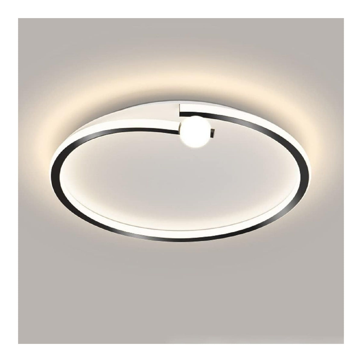 Solution lumineuse Noir et Blanc au dessin sobre en format plafonnier HX-3648