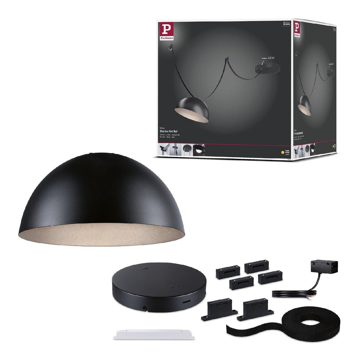 Rail de spots Noir au style moderne avec conception fonctionnelle 12W