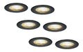 Spot de plafond Noir et Blanc aux lignes epurees avec eclairage confortable 5W IP65 2700K