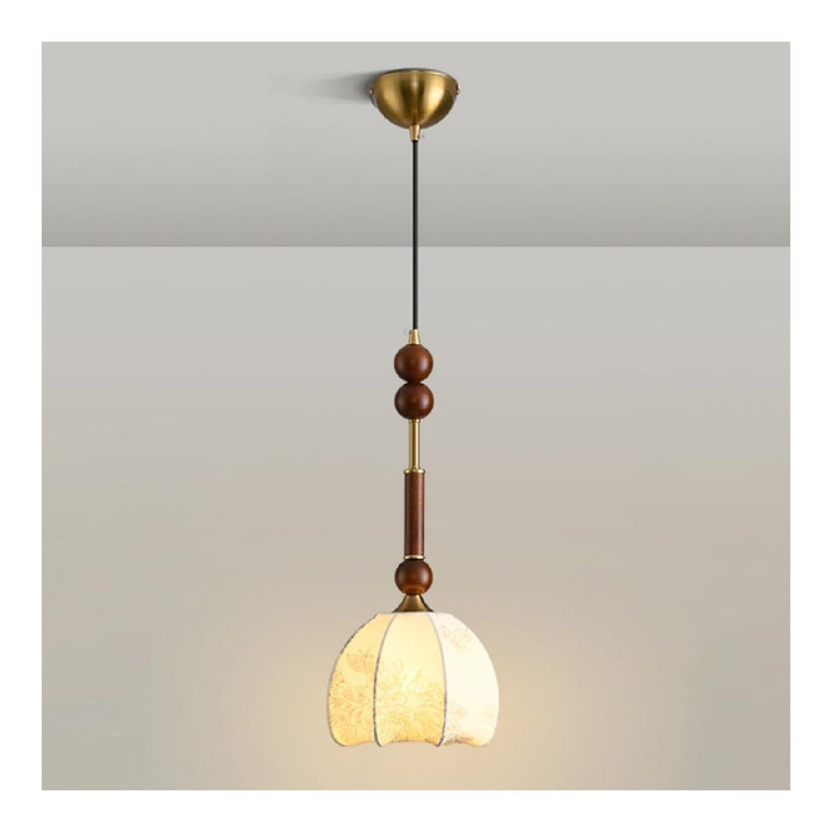 Suspension Ambre et Vert au style moderne avec conception fonctionnelle 40W E27