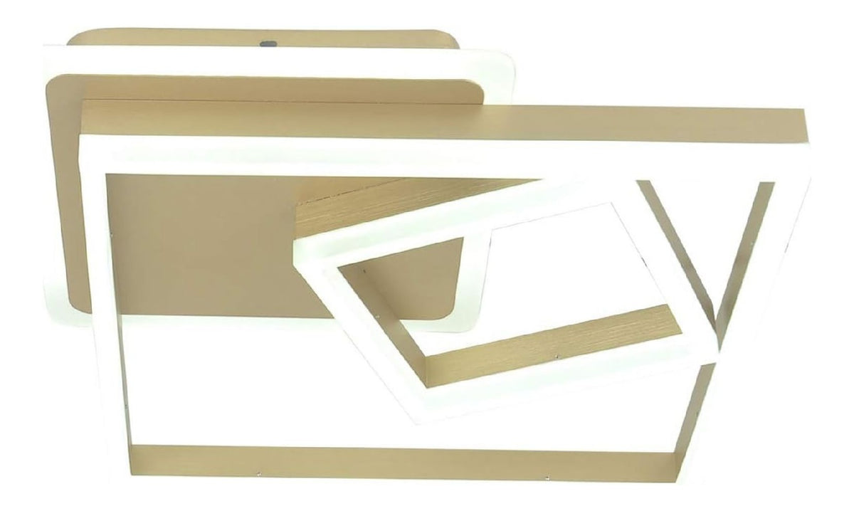 Solution lumineuse Blanc et Ambre au dessin sobre en format lustre GB-3415